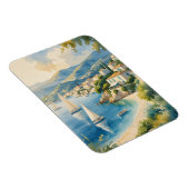 ヴィンテージスタイルコートダジュールフランスの旅行 マグネット (右側)