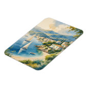 ヴィンテージスタイルコートダジュールフランスの旅行 マグネット (左側)