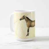 ヴィンテージスタイルゴールデンホースマグカップ コーヒーマグカップ (正面左)