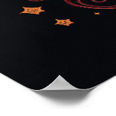 ヴィンテージスタイルサイケデリック太陽とムーンアイアート ポスター (角)