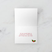 ヴィンテージスタイルサンタ – パイロットクリスマスサンキュー サンキューカード (内部)