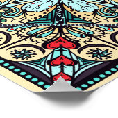 ヴィンテージスタイルサンマンダラポスター ポスター (角)