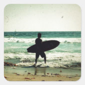 ヴィンテージスタイルサーファーシルエット スクエアシール (正面)