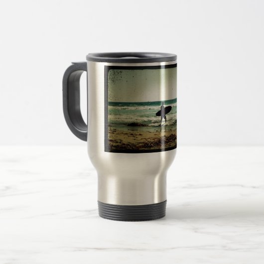 ヴィンテージスタイルサーファーシルエット トラベルマグ (正面左)