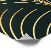 ヴィンテージスタイルシエレガントームレスアートデコリピートファン ポスター (角)