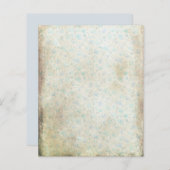 ヴィンテージスタイルシャビーフローラスクラップブック紙 (正面/裏面)