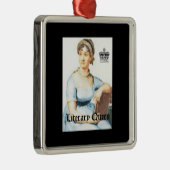 ヴィンテージスタイルジェーンオーステンクリスマスオーナメント メタルオーナメント (右)