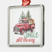 ヴィンテージスタイルジンルザオールウェイクリスマス メタルオーナメント (左)