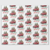 ヴィンテージスタイルジンルザオールウェイクリスマス ラッピングペーパー (フラット)