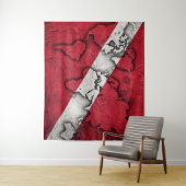 ヴィンテージスタイルスキューバ国旗。ダイバーダウンフラグ タペストリー (インサイチュ)