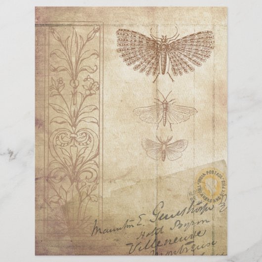 ヴィンテージスタイルスクラップブックエフェメラ (正面)