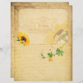 ヴィンテージスタイルスクラップブック紙 (正面/裏面)