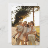 ヴィンテージスタイルスタック型ホリデーネイビーブルー シーズンカード (裏面)