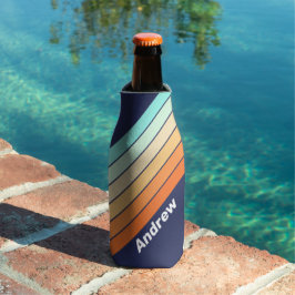 ヴィンテージスタイルストライプレトロ名 ボトルクーラー