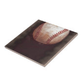 ヴィンテージスタイルセピア野球アートワーク タイル (側面)