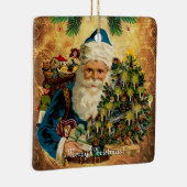 ヴィンテージスタイルセントニコラス(サンタクロース)クリスマス セラミックオーナメント (右)