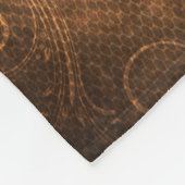 ヴィンテージスタイルセントニコラス（サンタクロース）クリスマス フリースブランケット (角)