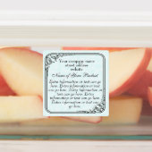 ヴィンテージスタイルソープ&コスメティックブルーパーチメント ラベル (貼付)