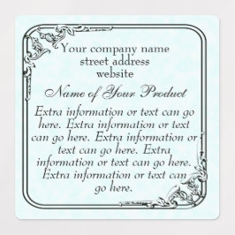 ヴィンテージスタイルソープ&コスメティックブルーパーチメント ラベル