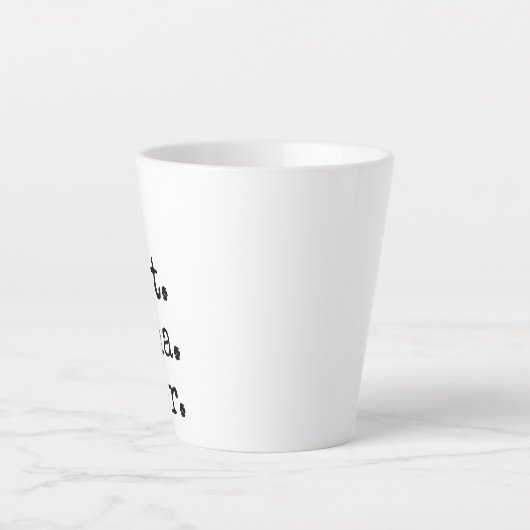 ヴィンテージスタイルタイプフォント最高のナーエバー カフェラテマグ (正面)