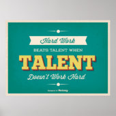 ヴィンテージスタイルタイポグラフィ ポスター (正面)