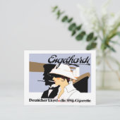 ヴィンテージスタイルタバコと出荷ライン広告 ポストカード (スタンド正面)