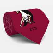 ヴィンテージスタイルタンゴダンサーのネックタイ ネクタイ (ロール)