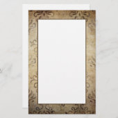 ヴィンテージスタイルダマスク文房具 便箋 (正面/裏面)