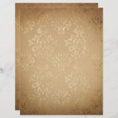 ヴィンテージスタイルダマススクラップブック紙 (正面/裏面)