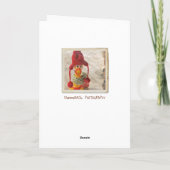 ヴィンテージスタイルチキンクリスマスカード！ シーズンカード (裏面)