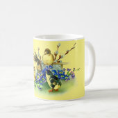 ヴィンテージスタイルチックス&バニーイースターマグ コーヒーマグカップ (正面右)