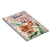 ヴィンテージスタイルチューリップアートジャーナル ノートブック (右側)