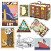 ヴィンテージスタイルトラベルシール シール (正面)