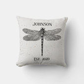 ヴィンテージスタイルトンボ署名 クッション (正面)