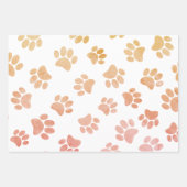 ヴィンテージスタイルドッグポープリント ラッピングペーパーシート (正面2)