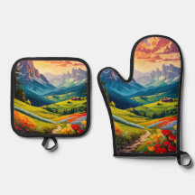 ヴィンテージスタイルドロミテスイタリアポスターアート