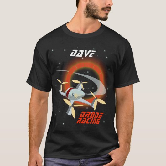 ヴィンテージスタイルドロンレース Tシャツ (正面)