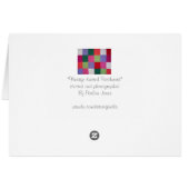 ヴィンテージスタイルニットパッチワークデザインcolorfu (裏面横)