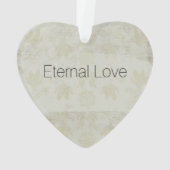 ヴィンテージスタイルニュー結婚ズオーナメント オーナメント (裏面)