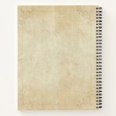 ヴィンテージスタイルノートバラムースデザイン ノートブック (裏面)