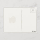 ヴィンテージスタイルハガキ可愛いダシュント ポストカード (裏面)