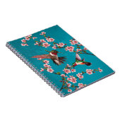 ヴィンテージスタイルハチドリ&さくらんぼブラウム ノートブック (右側)