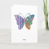 ヴィンテージスタイルハッピーアニバーサリー「I Love You」カード。 カード (裏面)