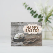ヴィンテージスタイルハッピーイースターはがき ポストカード (スタンド正面)