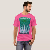 ヴィンテージスタイルハレアカラ旅行ポスター Tシャツ (正面フル)