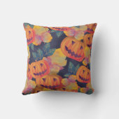 ヴィンテージスタイルハロウィンカボチャ | クッション (裏面)