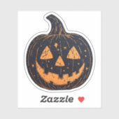 ヴィンテージスタイルハロウィンカボチャ シール (シート)
