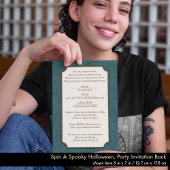 ヴィンテージスタイルハロウィーン招待状ダークウィムシー 招待状