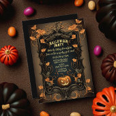 ヴィンテージスタイルハロウィーン招待状 – カスタマイズ可能 招待状