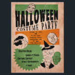ヴィンテージスタイルハロウィーン衣装パーティー招待状 招待状<br><div class="desc">すべてのクラシックモンスターとoogie-boogiesレトロなスタイル、カスタマイズ可能なコスチュームパーティの招待状。</div>